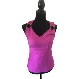 August Silk Magenta Tank Top Size M
